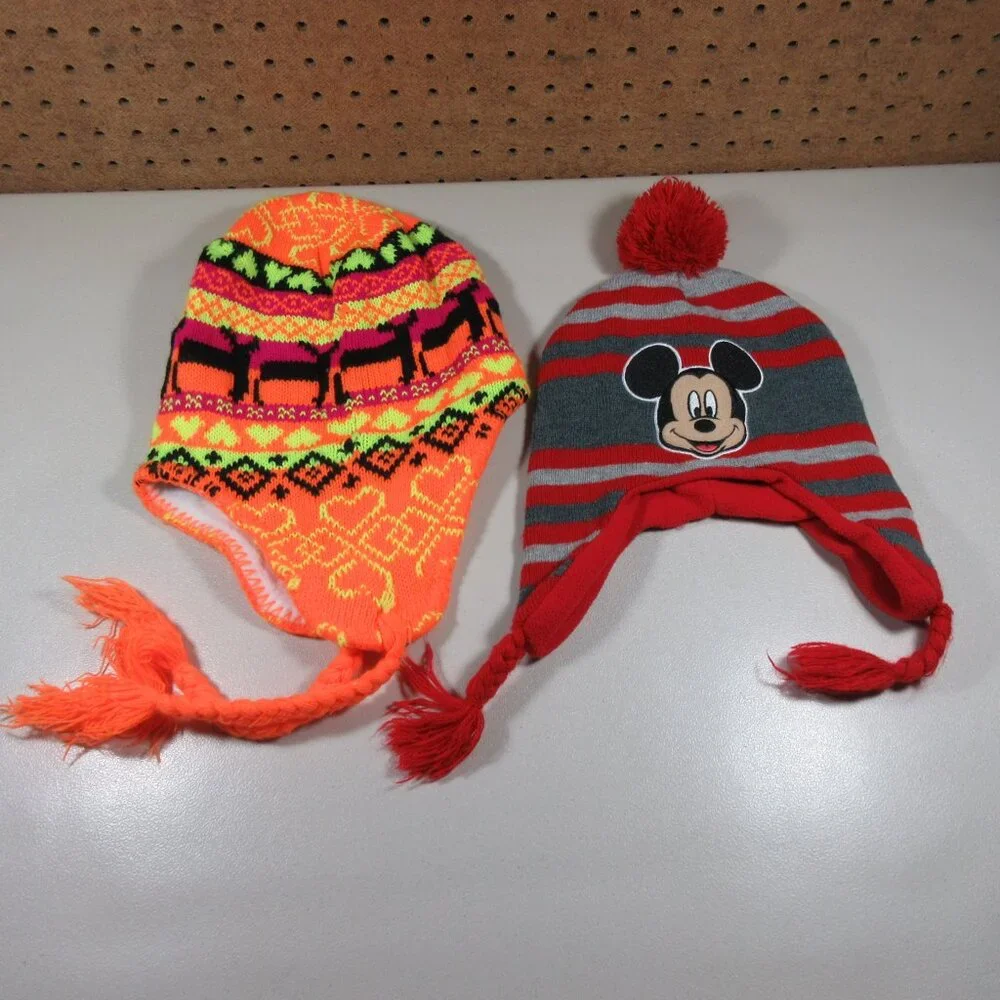 Under Armour Disney Friends girls winter knit hat bundle (6)